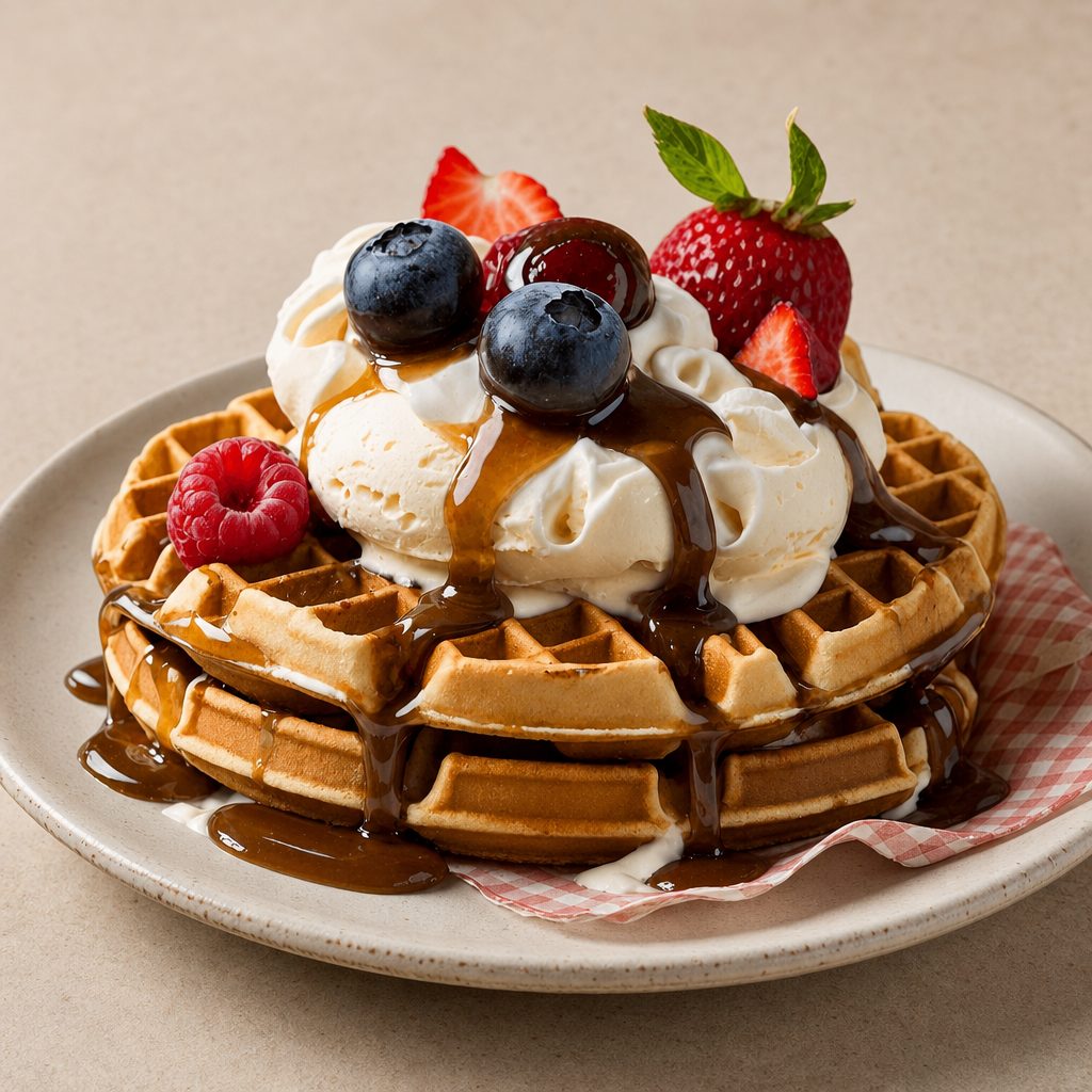2 Classic Waffles.