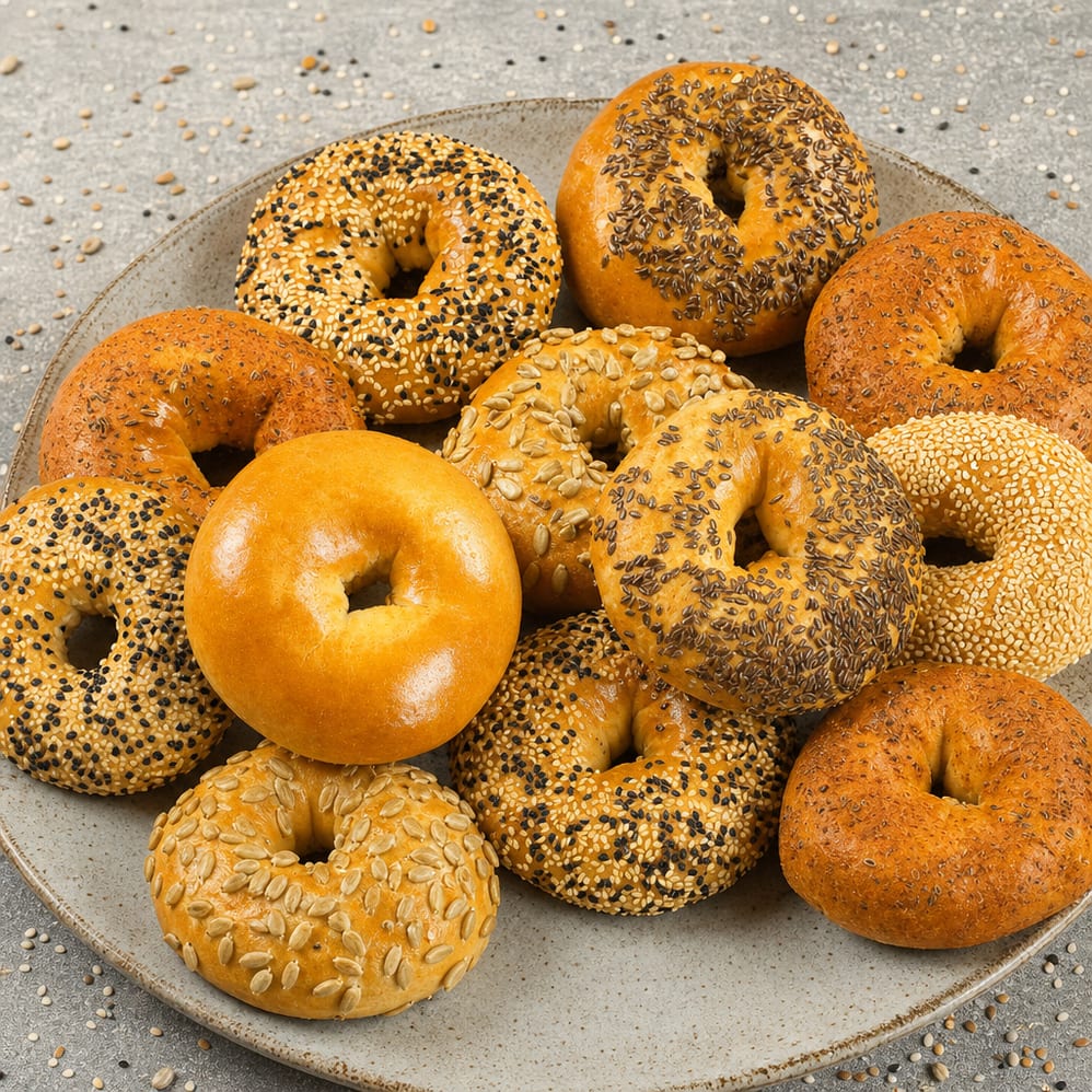 Dozen Bagels Online.